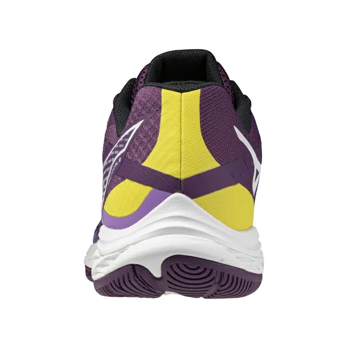 Бадминтонные кроссовки «Wave Fang EL 2» от Mizuno, Pp/Wh/Ye — фото 3