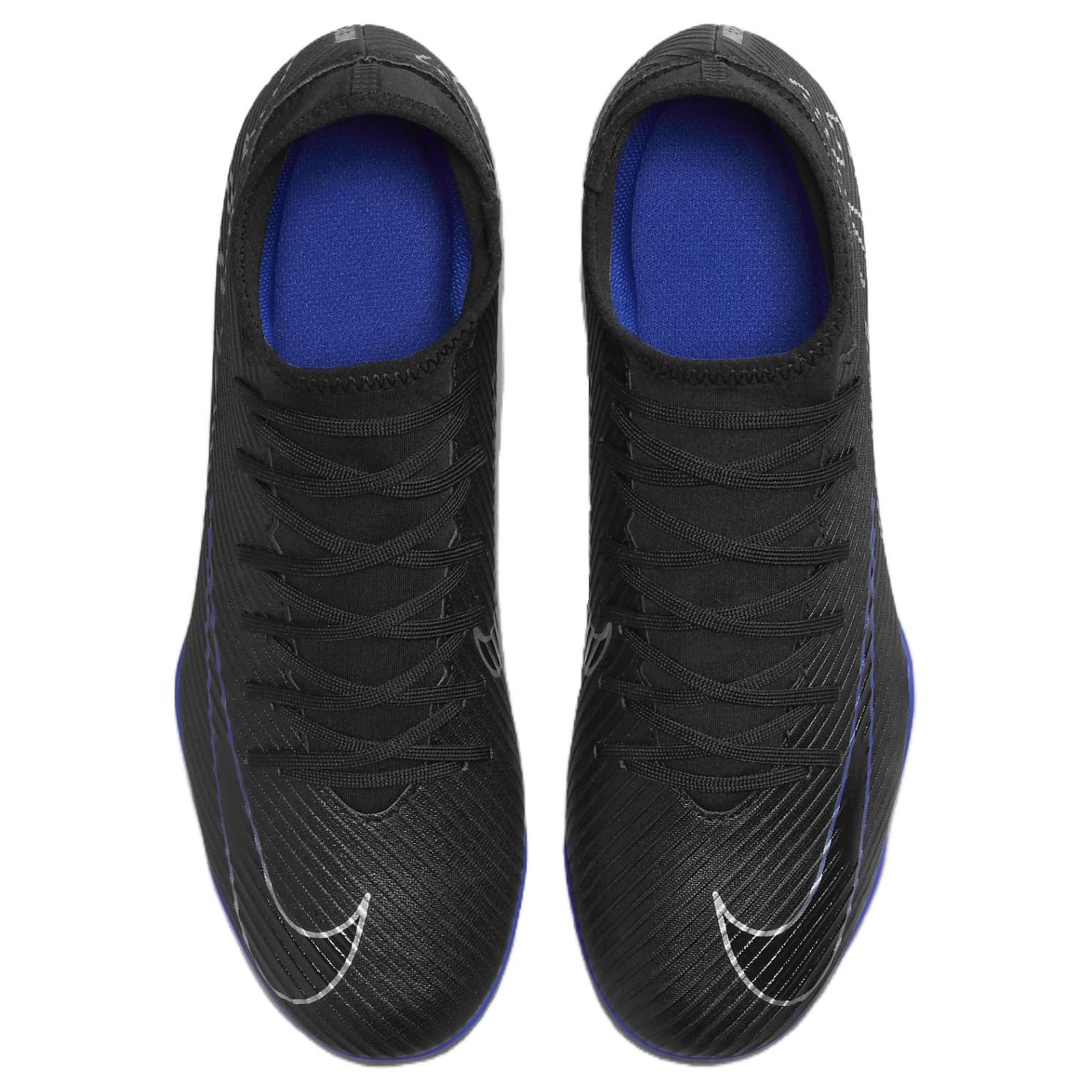 Nike Mercurial Vapor 15 Антискользящие Износостойкие Футбольные Бутсы Унисекс Черный Синий — фото 3