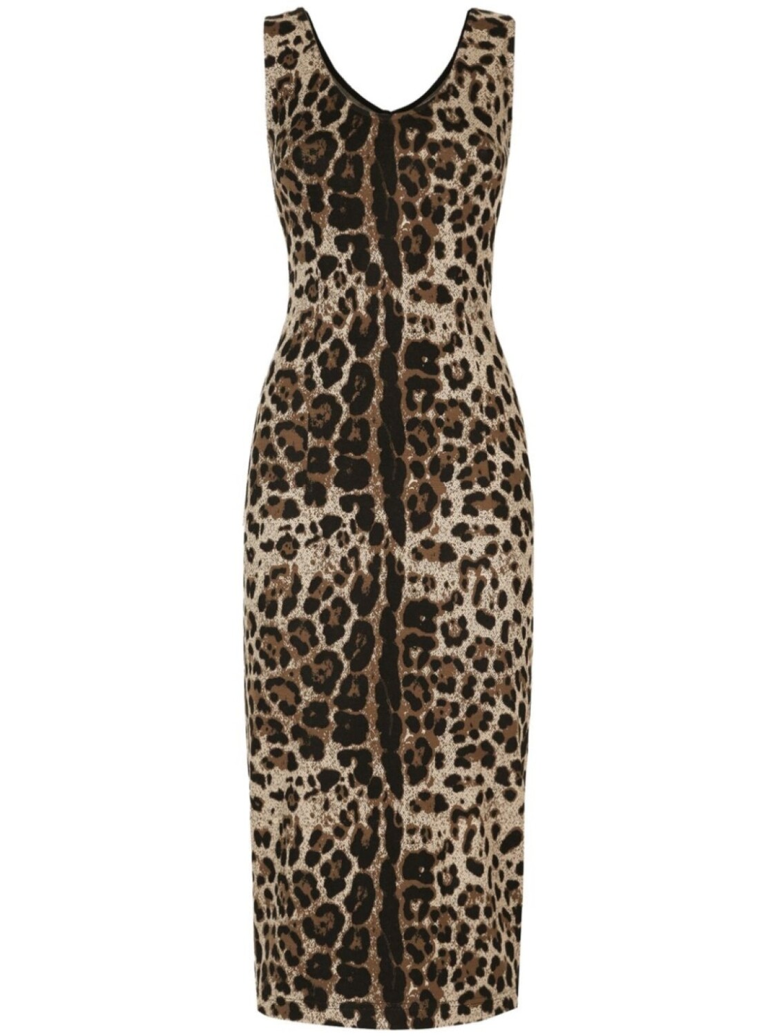 

Dolce & Gabbana платье без рукавов с леопардовым принтом, коричневый
