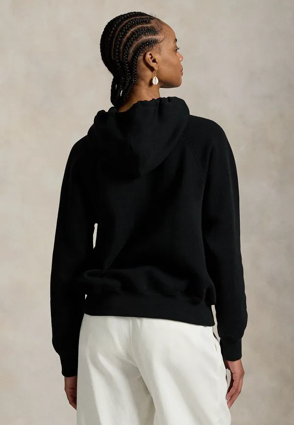 Худи укороченного кроя Polo Ralph Lauren, Black — фото 3