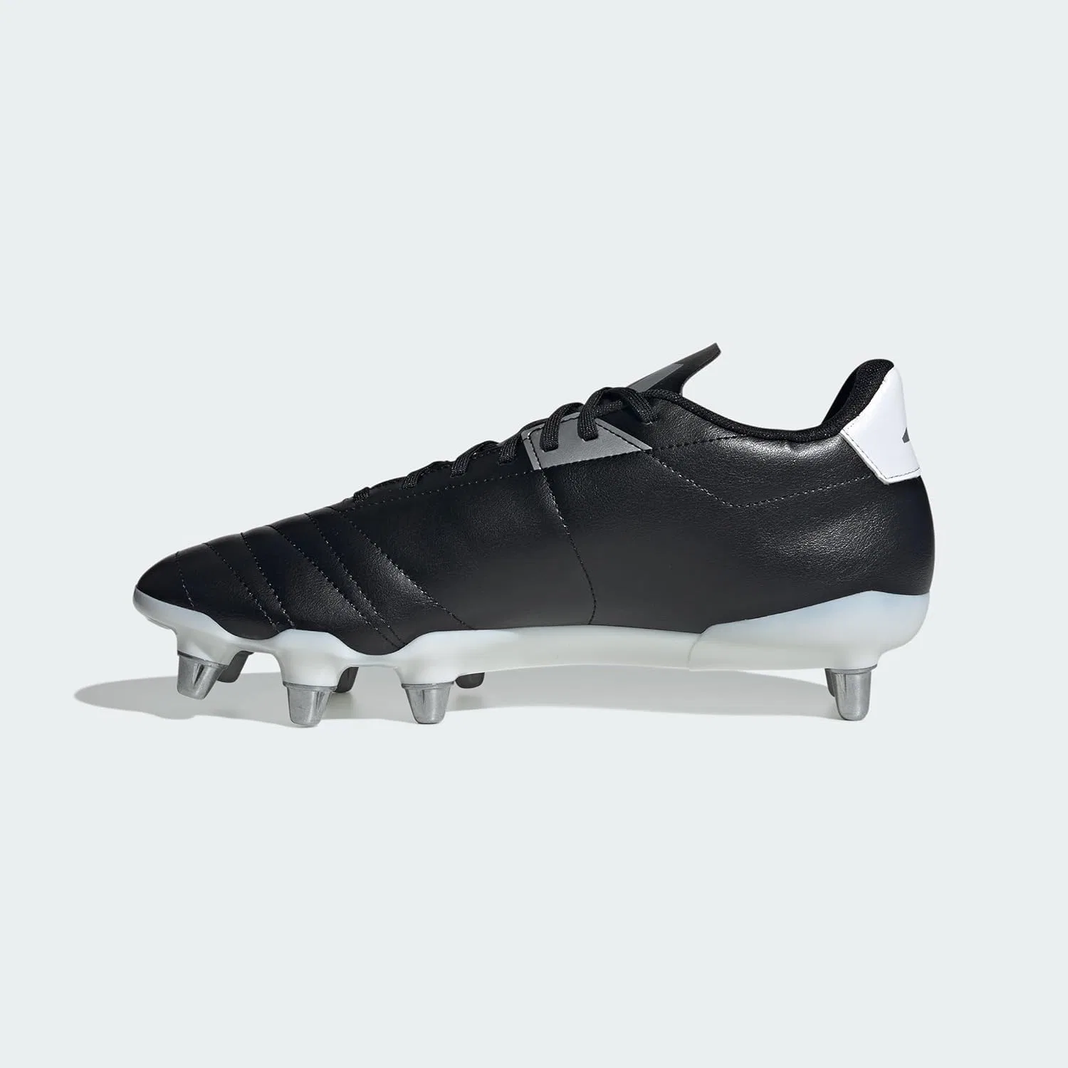 Кроссовки для регби Adidas Kakari SG унисекс, Core Black Zero Metalic Silver Metallic — фото 2