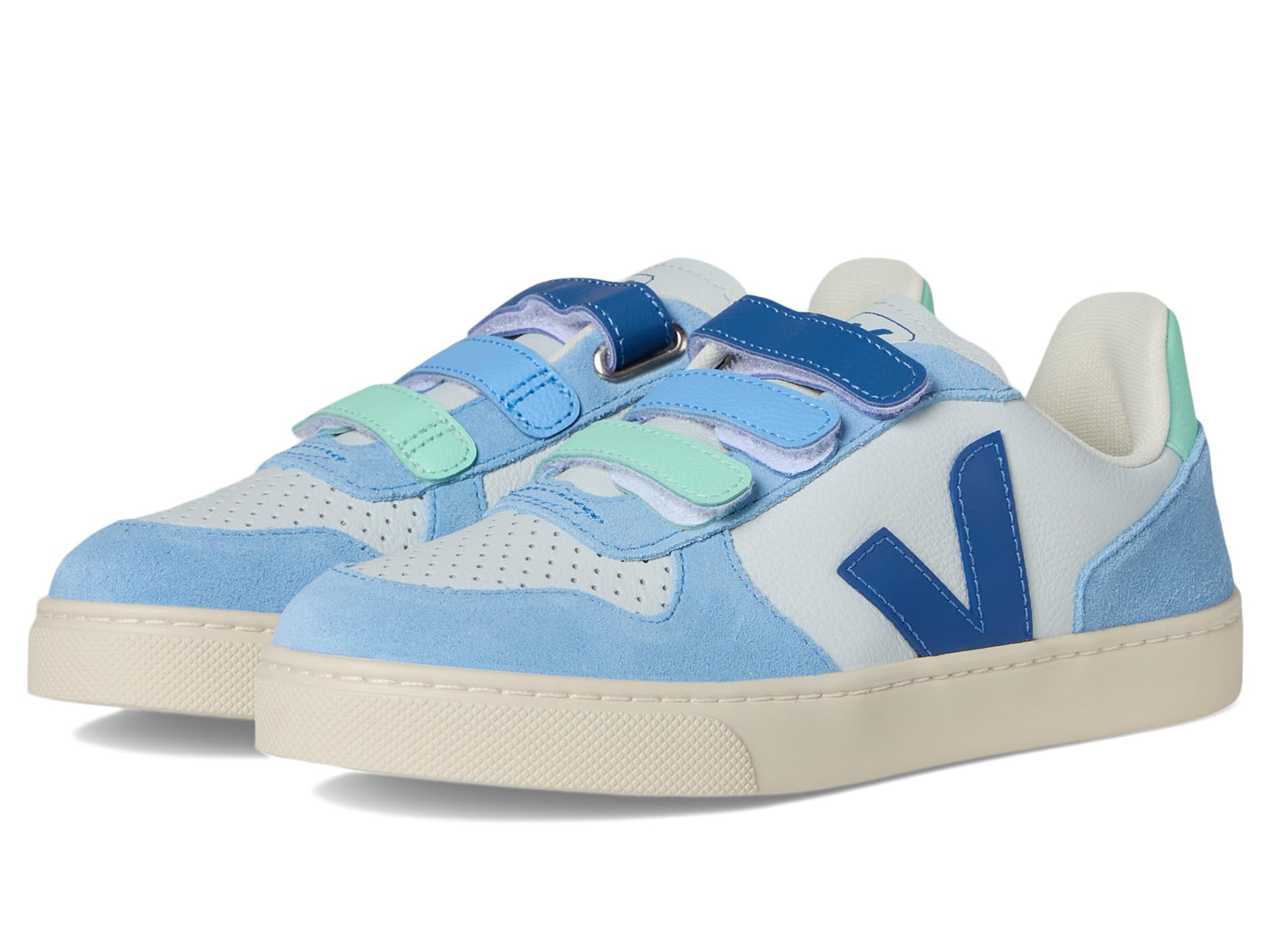 

Кроссовки VEJA Kids Small V-10 Chromefree, цвет Ice/Multico Indigo