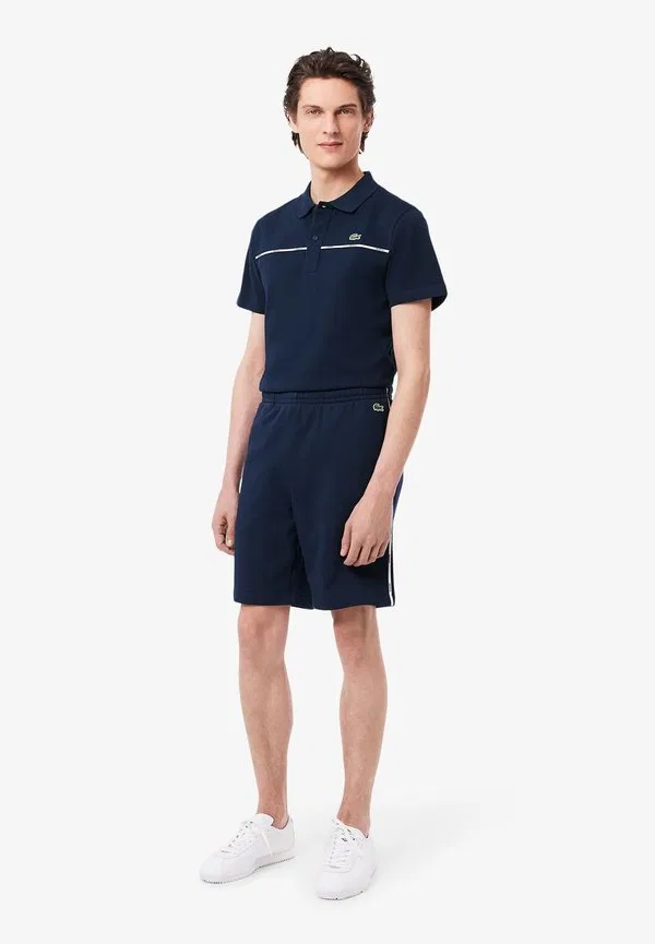 Короткие спортивные шорты с лентой Lacoste Sport, Navy Blue — фото 4