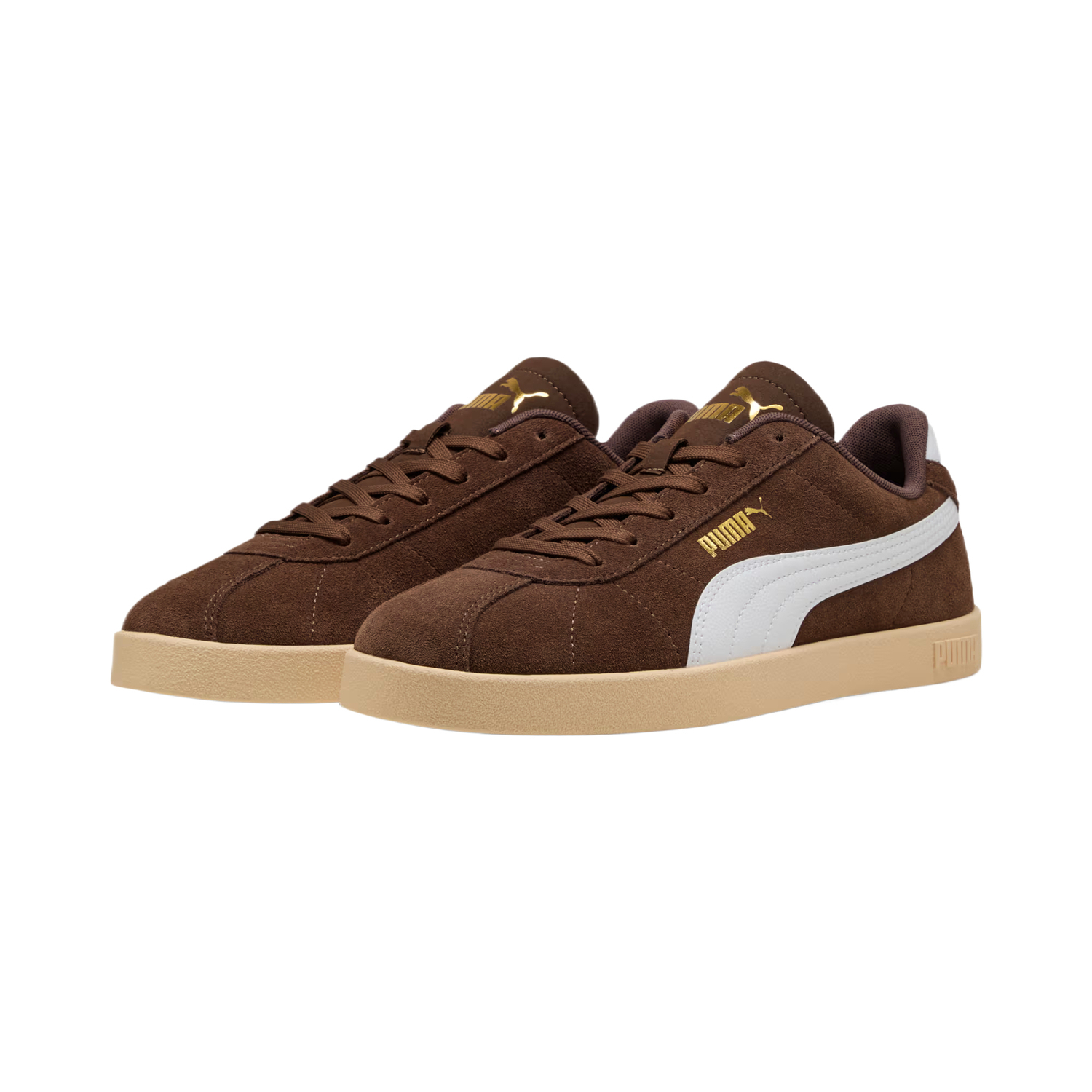 Кроссовки PUMA Club 2 Low Top для скейтбординга, коричневые — фото 3