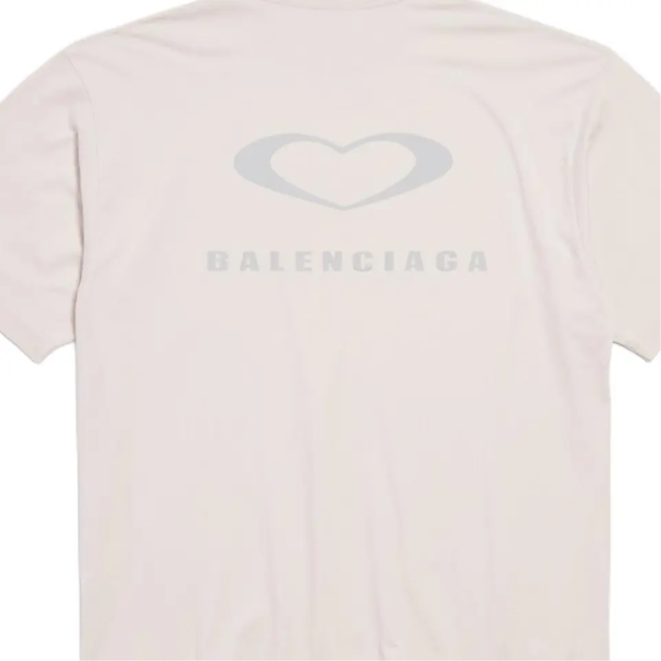 Футболка FW25 Regular Fit Unisex Balenciaga, бежевый — фото 4