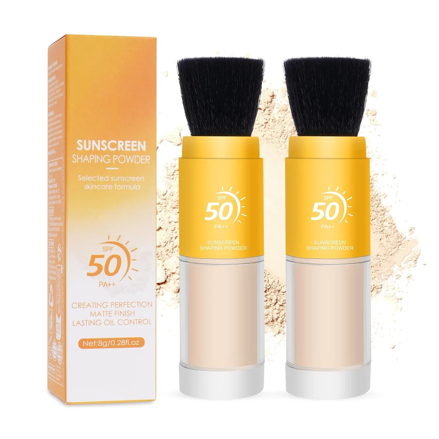 Минеральная солнцезащитная пудра с SPF 50 (2 шт.) Lophe, Pack Of 2