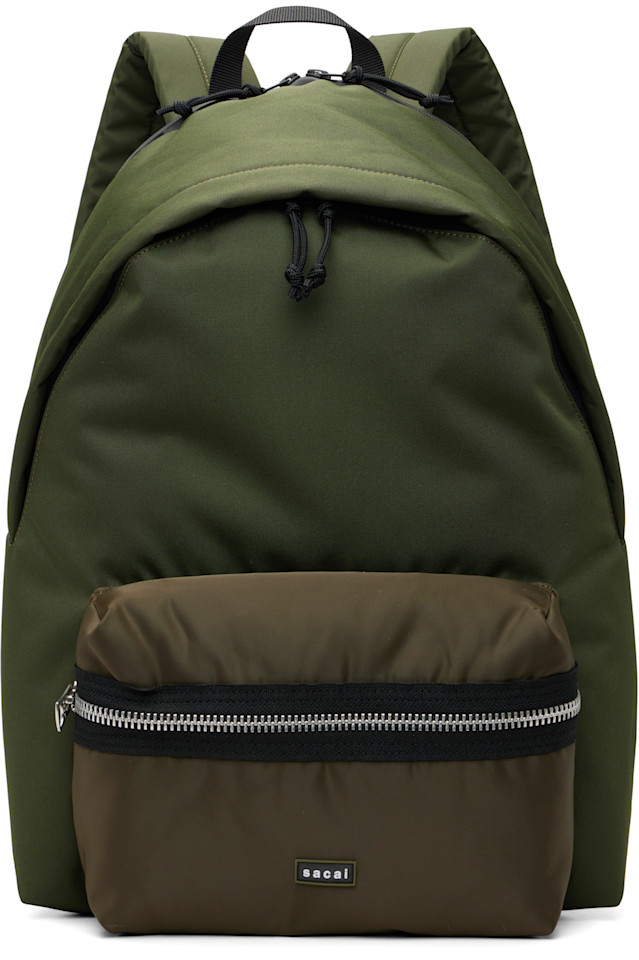 

Sacai Рюкзак цвета хаки с карманами