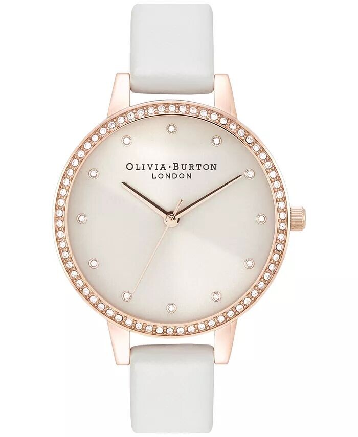 

Женские классические часы с румяным кожаным ремешком, 34 мм Olivia Burton