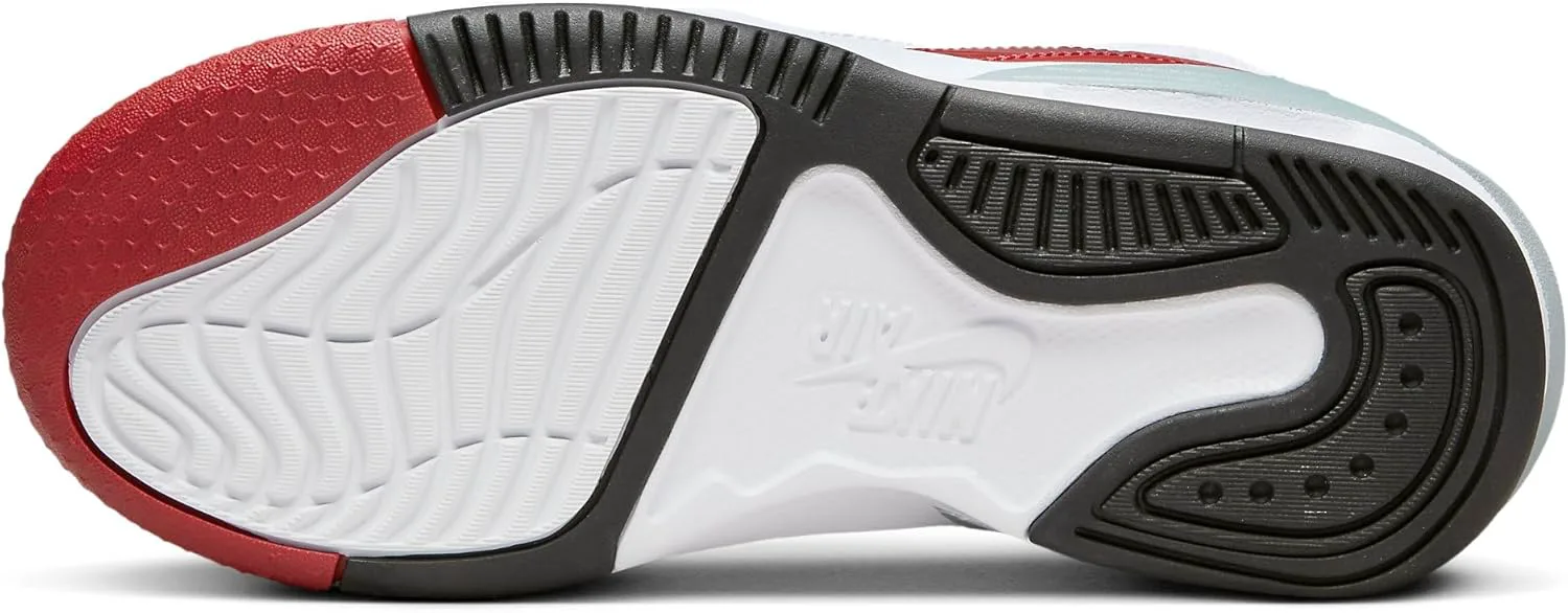 Nike Jordan Max Aura 5 Детские кроссовки для больших детей (DZ4352-101, белый/красный/серый/черный) — фото 4