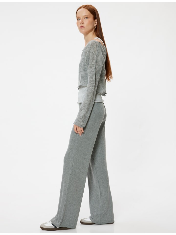 

Тканевые брюки KOTON, серый