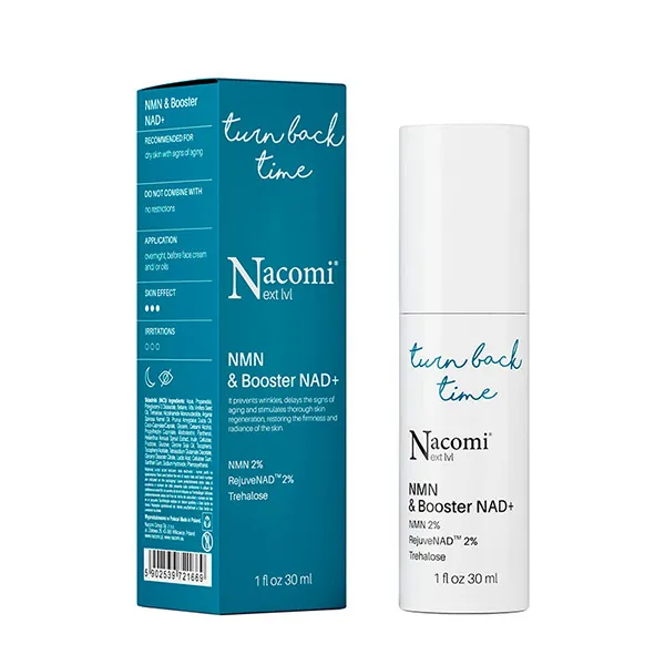 

Сыворотка NMN и бустер NAD+ Turn Back Time Nacomi, 30 ml