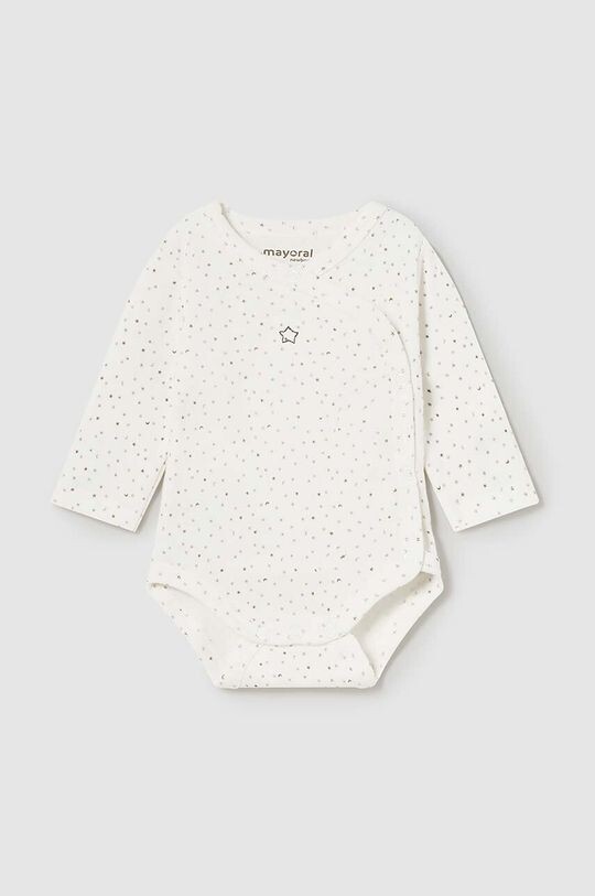 

Хлопковое детское боди Mayoral Newborn, бежевый