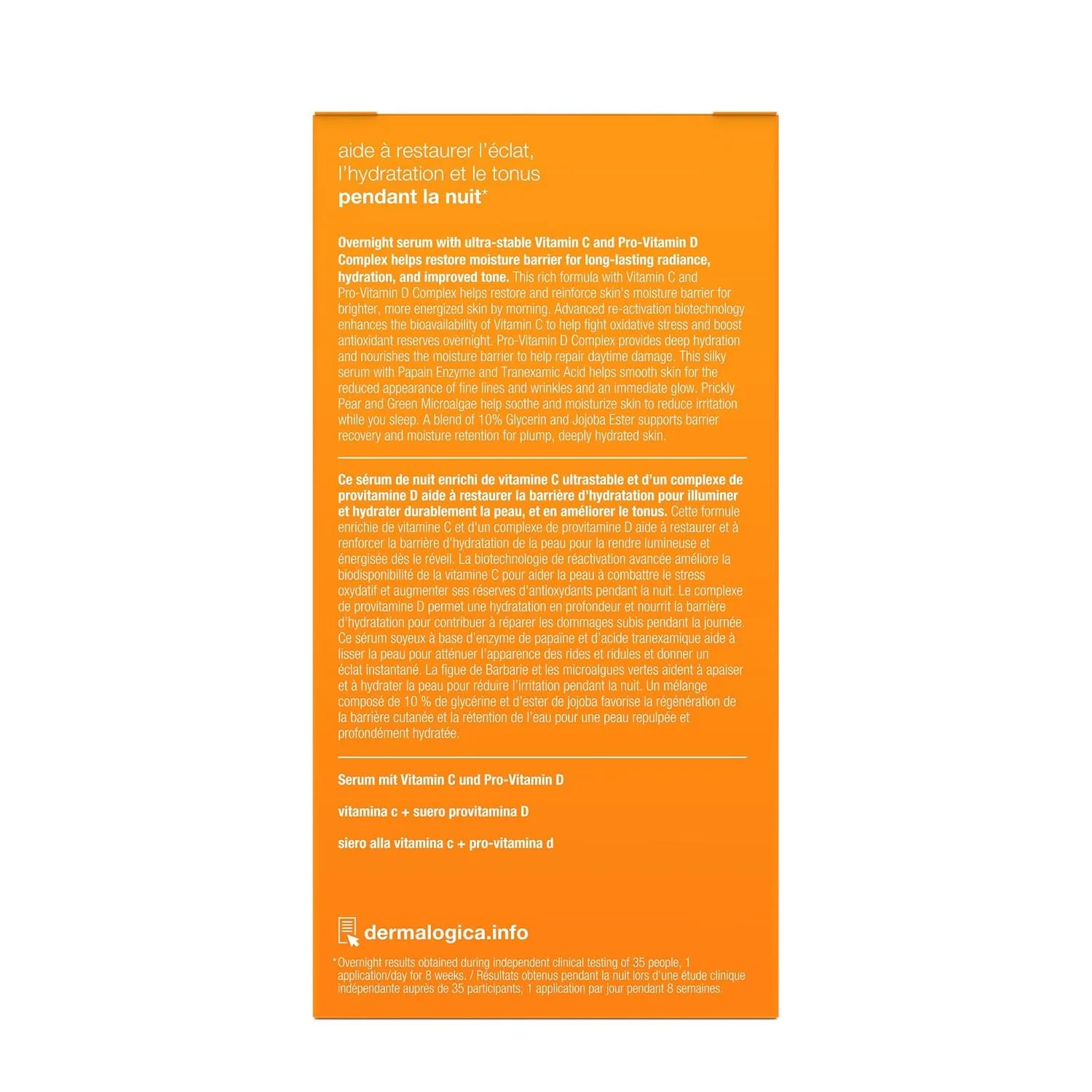 Сыворотка Dermalogica — Для лица BioLumin-C Night Restore с витамином С, для увлажнения и восстановления — фото 4
