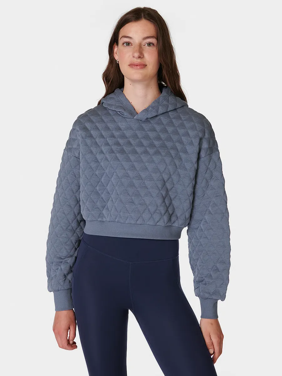 

Стеганое худи Sand Wash Sweaty Betty, синий