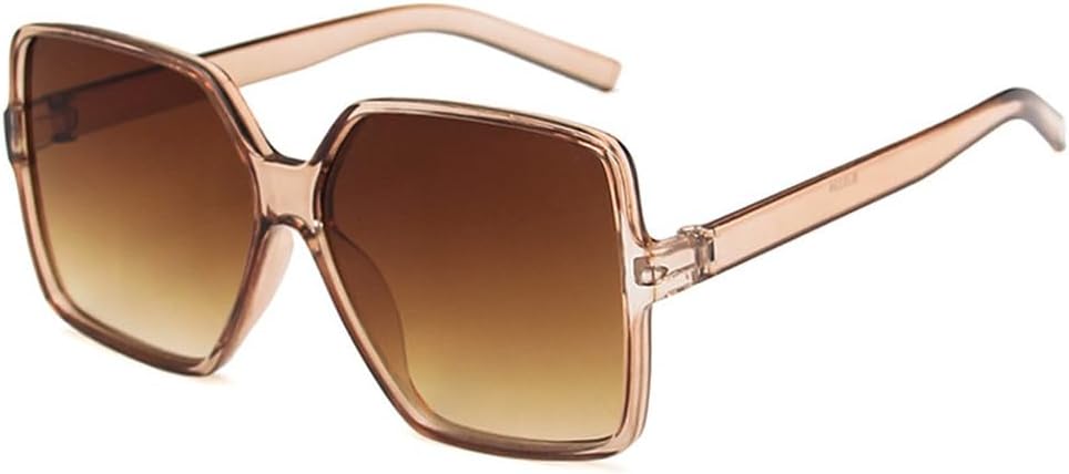 

Большие мужские солнцезащитные очки для женщин, ретро-модные роскошные солнцезащитные очки для женщин, для активного отдыха и путешествий, защита от УФ-излучения UV400 TKKTLLT, Champagne Tea