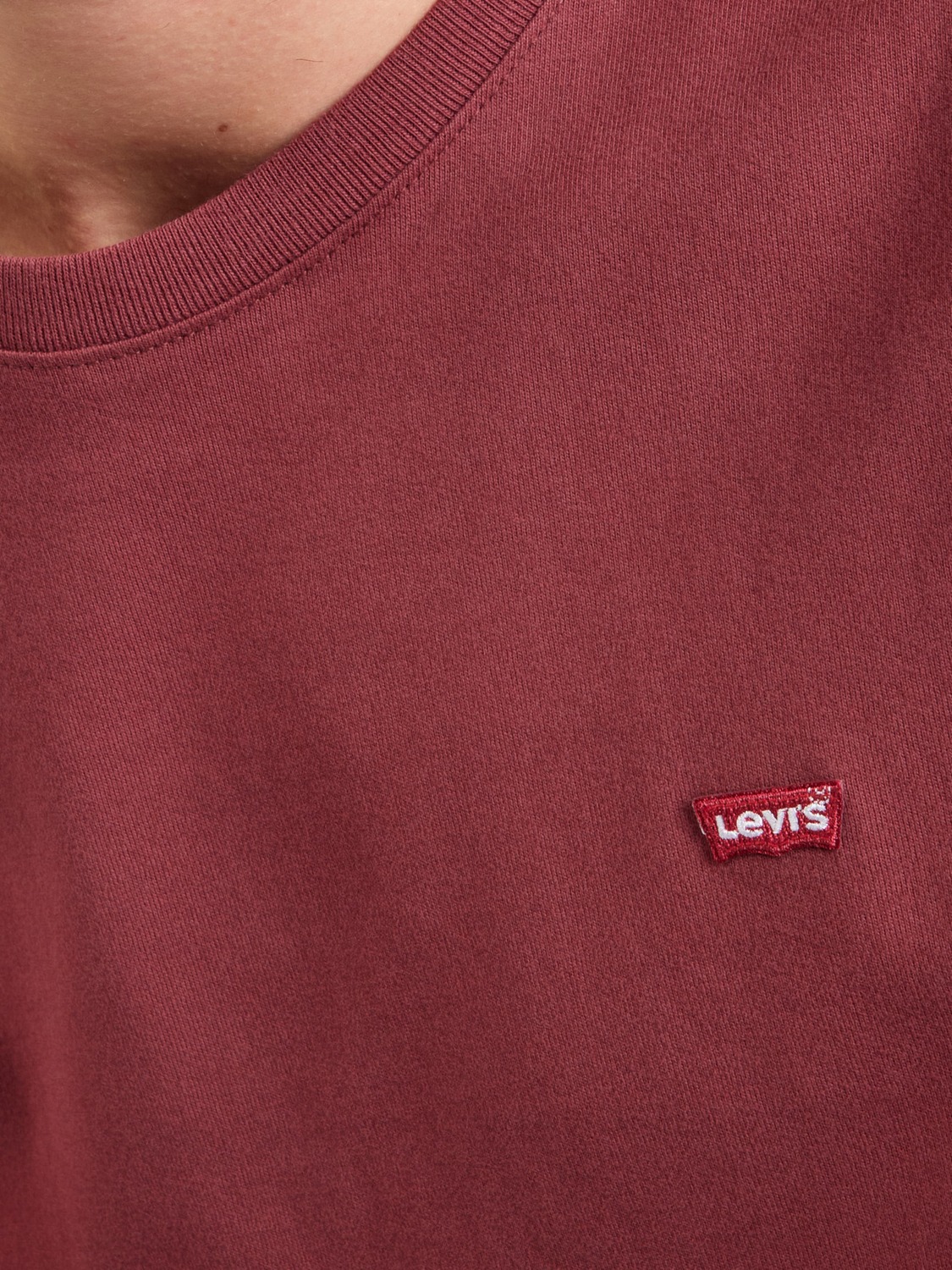 LEVI'S  Футболка 'SS Original HM Tee' в пастельно-красном цвете — фото 2