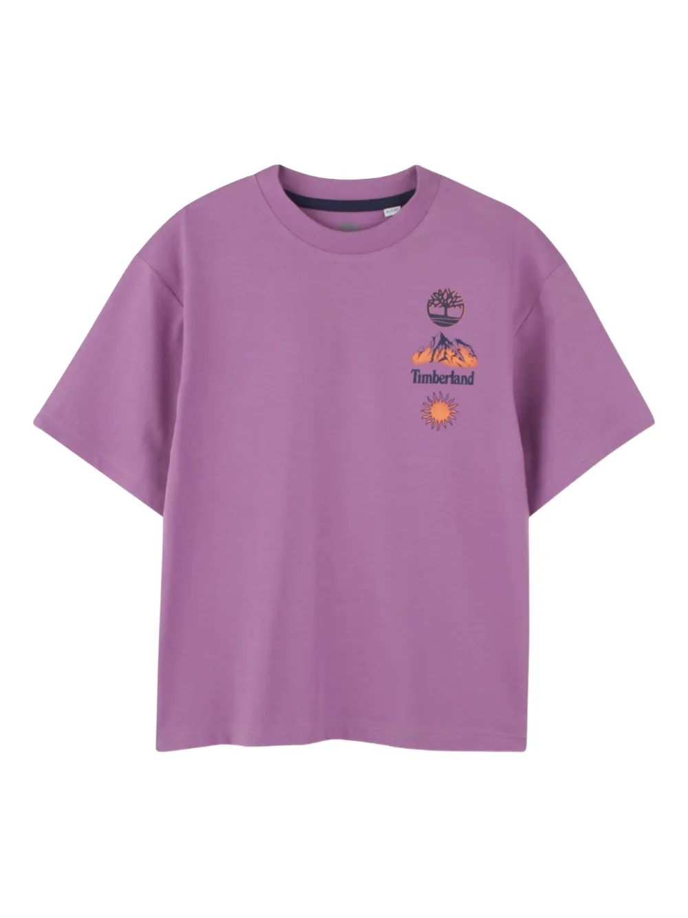 

Футболка из хлопка с графическим принтом Timberland Kids, фиолетовый