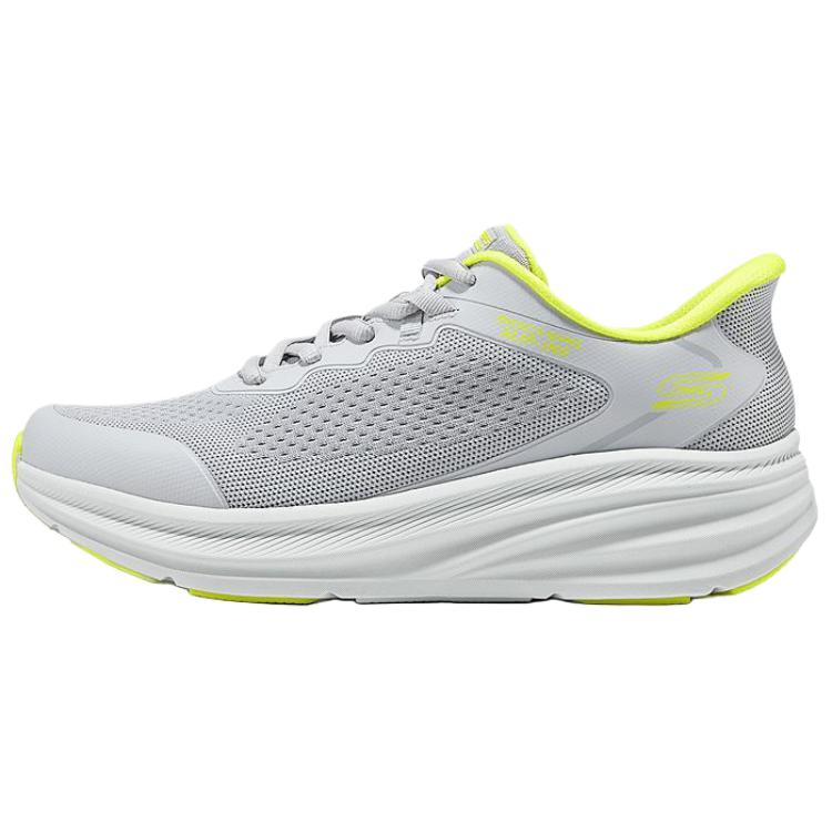 

Низкие повседневные туфли мужские светло-серые Skechers, Light Gray