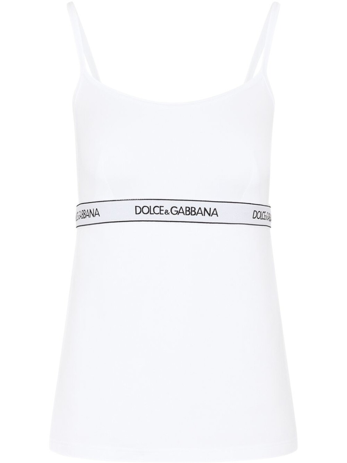 

Dolce & Gabbana топ с логотипом, белый