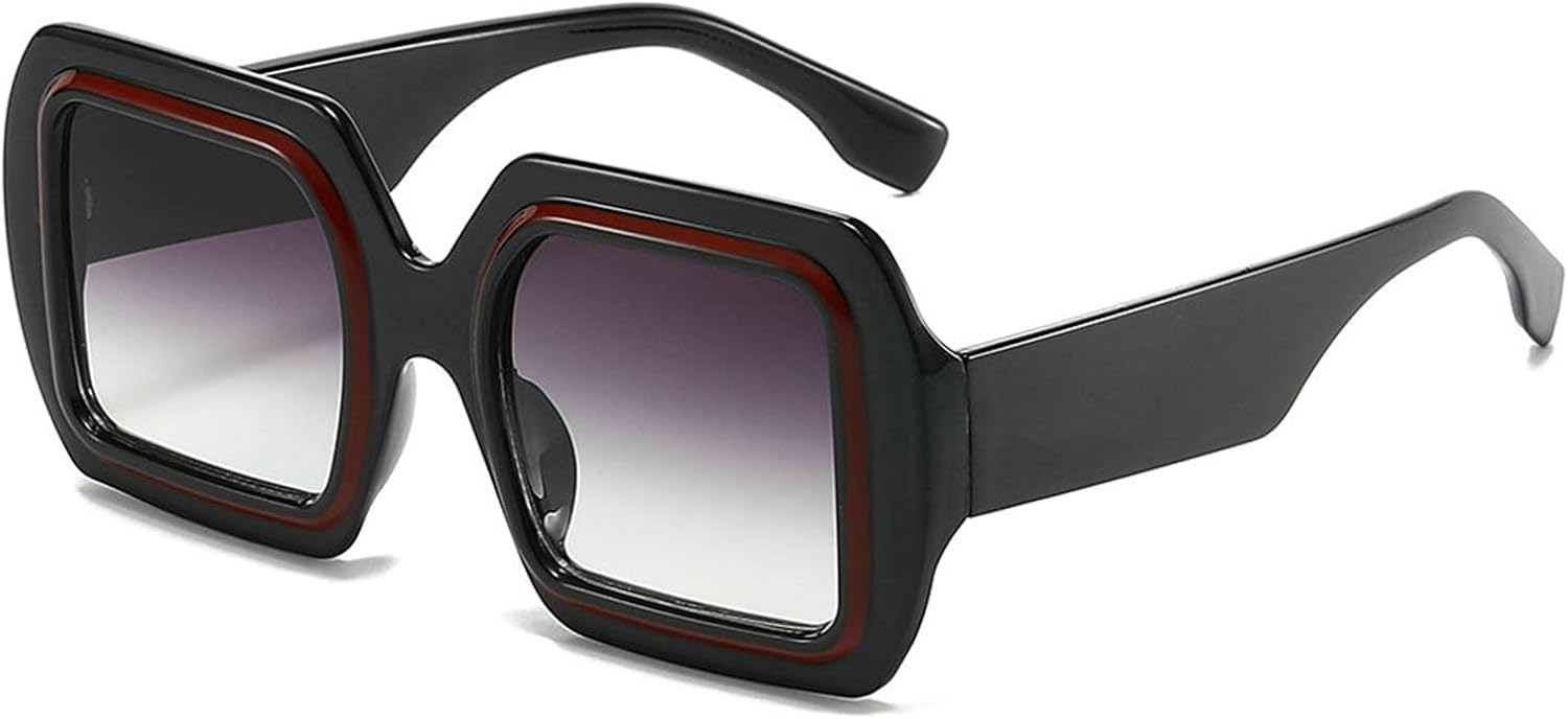 

Солнцезащитные очки Willochra Y2K большого квадратного размера для женщин и мужчин, роскошные дизайнерские винтажные панк-очки, популярные в 90-х, плотные, с защитой от УФ-излучения UV400, C3