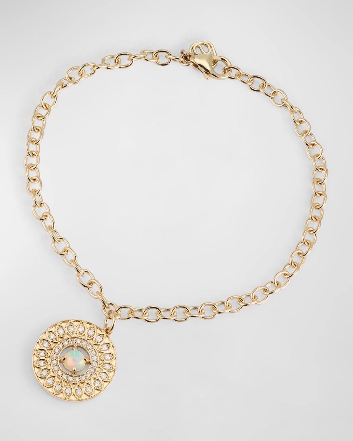 

Браслет-цепочка с подвеской Marquise Eye Wheel, опалом и бриллиантами Sydney Evan
