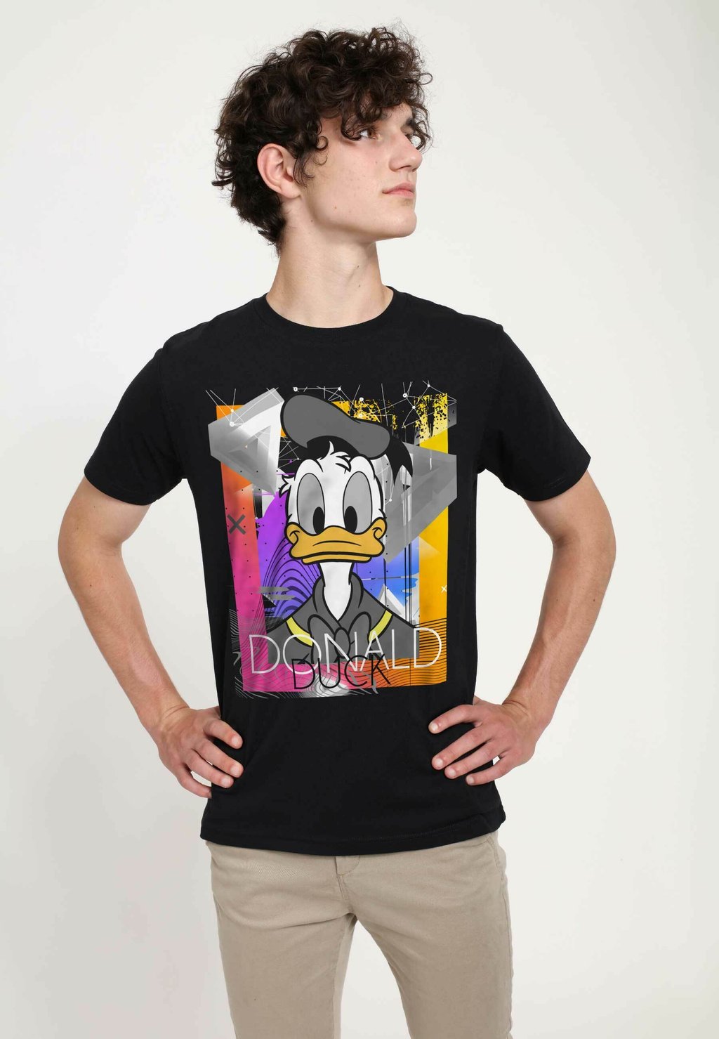 

Футболка с принтом MICKEY CLASSIC EIGHTIES DUCK UNISEX Disney, черный