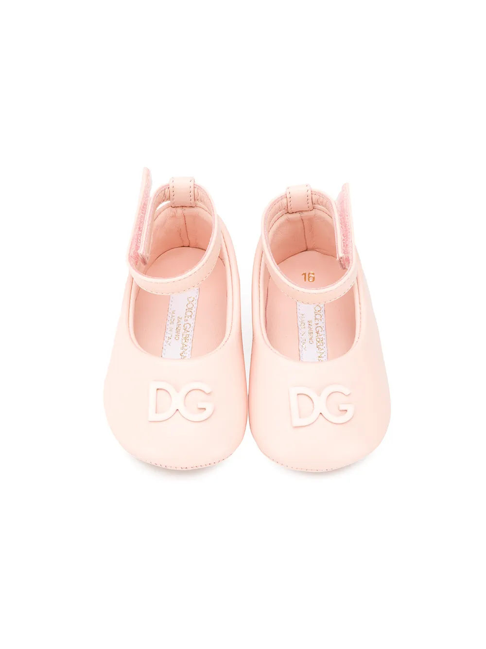 Балетки с ремешком на щиколотке Dolce & Gabbana Kids, нейтральный — фото 3