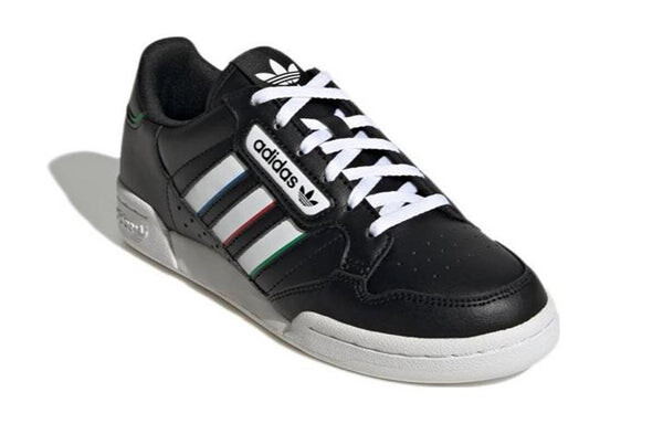 Кроссовки оригинальные континентальные 80 полосатые туфли Adidas, черный — фото 3