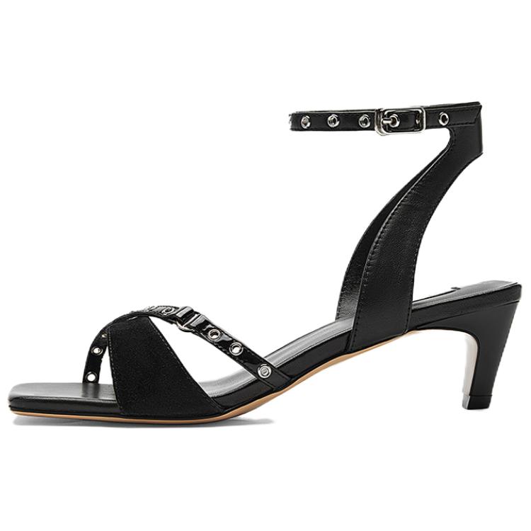 Сандалии с одним ремешком 5,5 см женские NINE WEST, Black