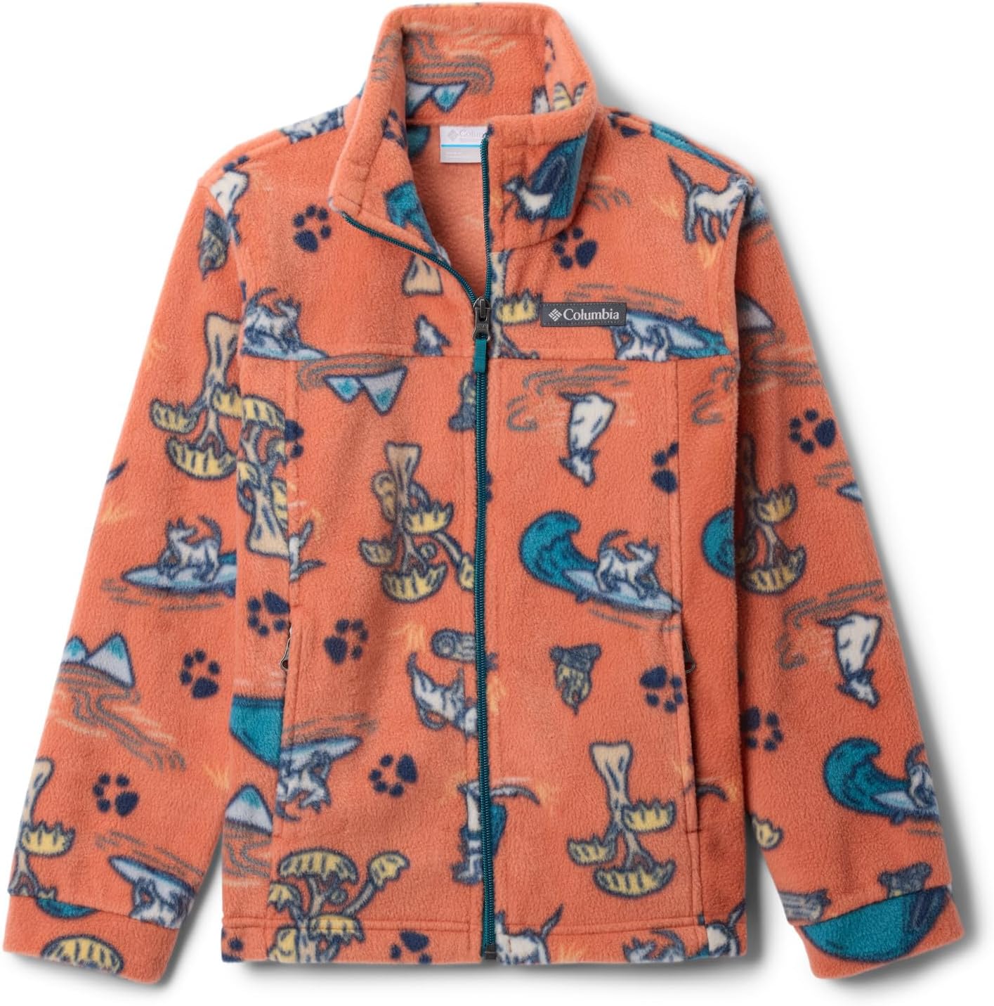 Columbia Youth Boys Zing III Fleece, Tuscan Trail Tails — фото 4
