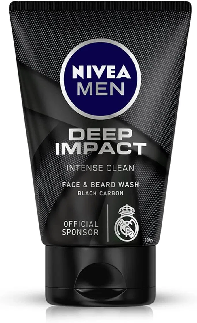 Гель для умывания Nivea — И бритья Men Deep Impact с черным углем, 100 мл