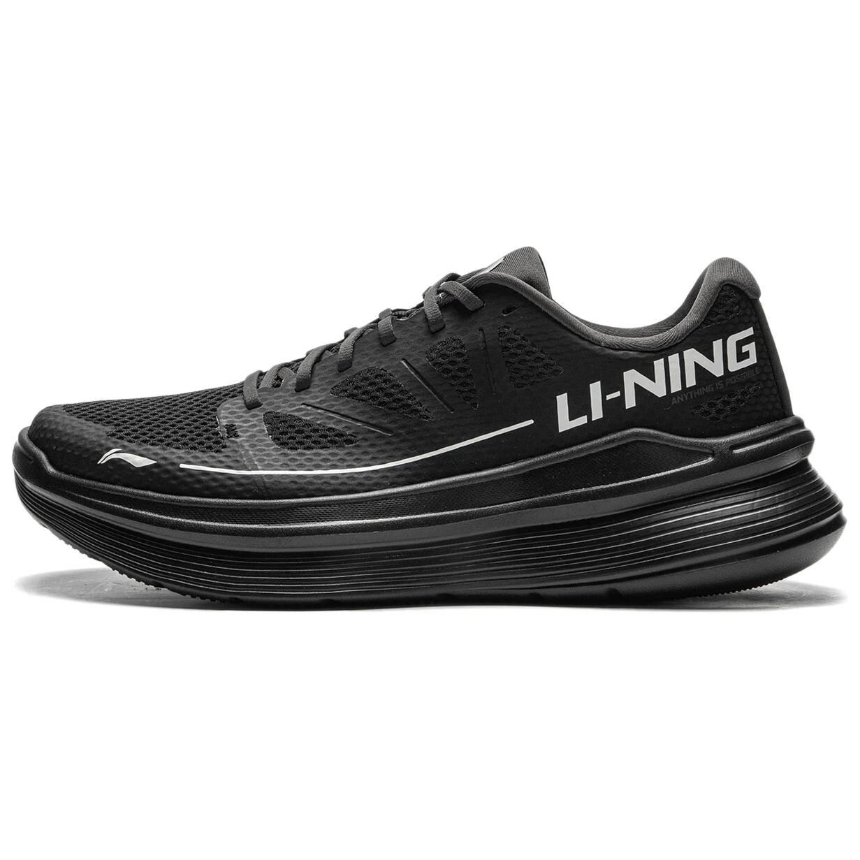 

Кроссовки для бега Ling Yue мужские с низким верхом черного цвета Lining
