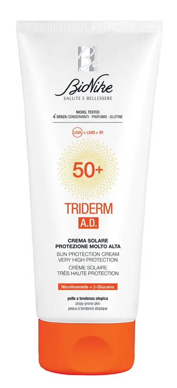 

Bionike Triderm AD Sun Cream SPF 50+ 200 мл Увлажняющий солнцезащитный крем