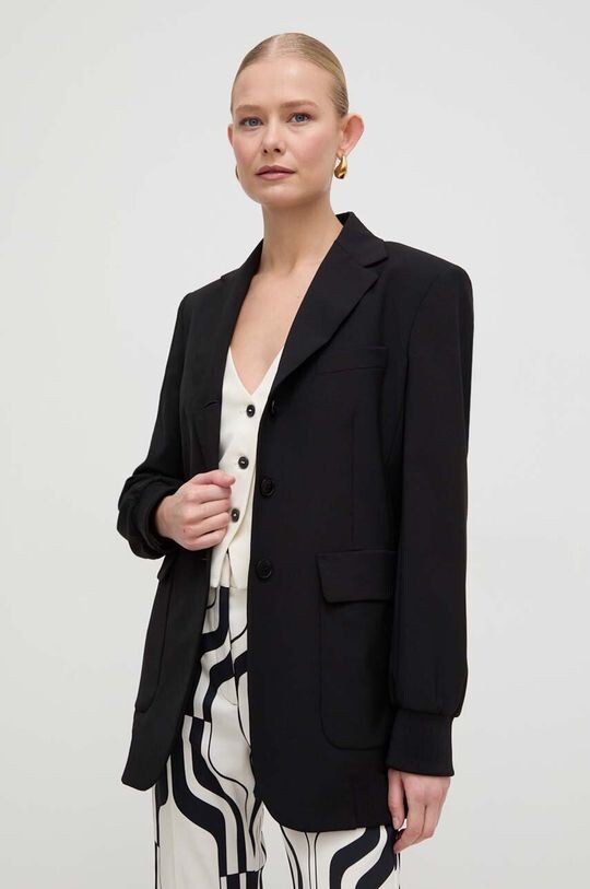 

Шерстяной пиджак Weekend Max Mara, черный