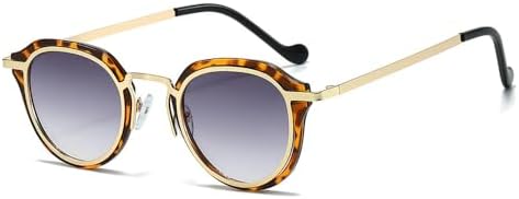 

Маленькие квадратные солнцезащитные очки для мужчин, оправа из сплава, прозрачные очки для мужчин и женщин, модные очки, женские солнцезащитные очки UV400 MTZJH, Leopard Grey