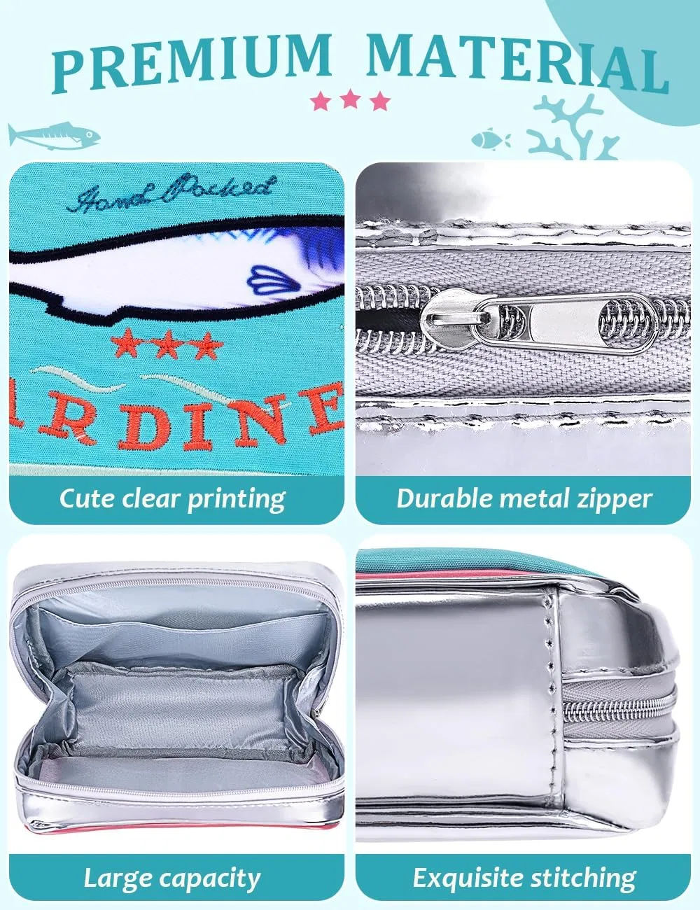 Косметичка «Sardine» от Cessfle Cessfle, Blue Mix Pink — фото 4