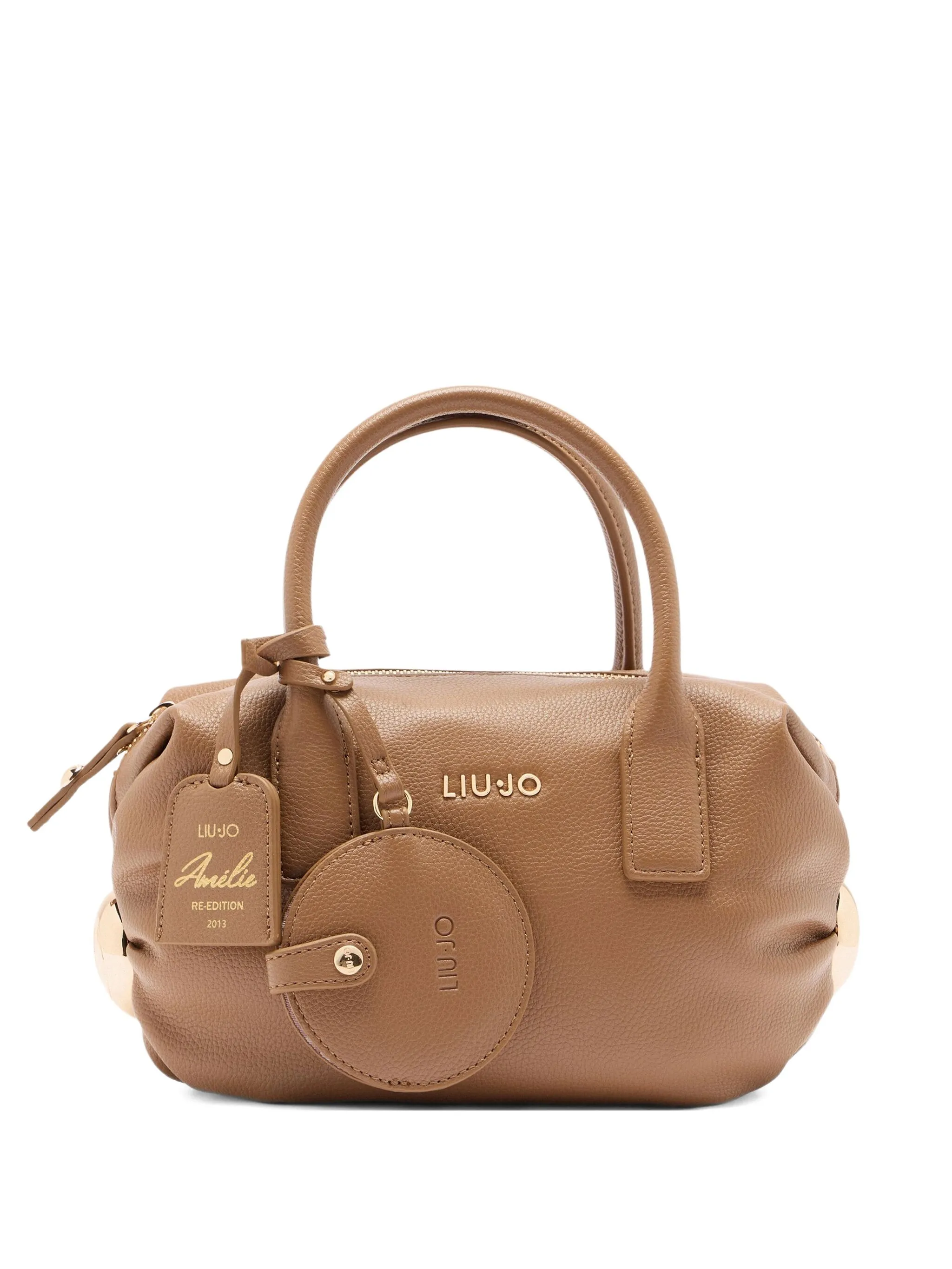 

Маленькая сумка-тоут с тисненым логотипом Liu Jo, коричневый