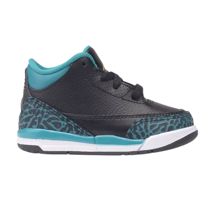

Кроссовки Air Jordan 3 Retro GT 'Black Metallic Gold', черный