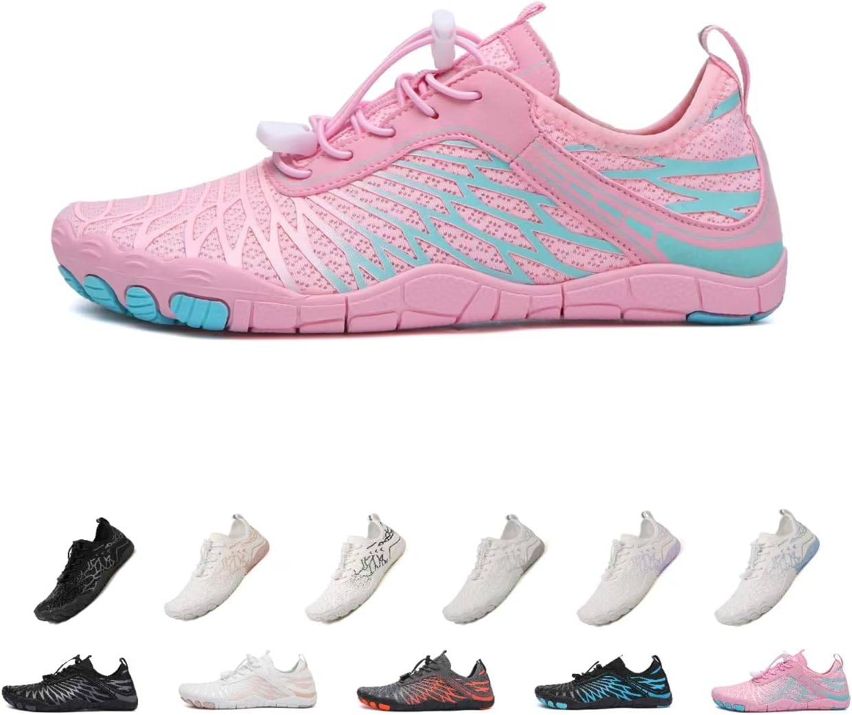 

Женские кроссовки для походов босиком, женские и мужские кроссовки для походов, дышащая и нескользящая спортивная обувь для трейлраннинга, для серфинга и ходьбы по воде, с широким носком Kaeril, розовый