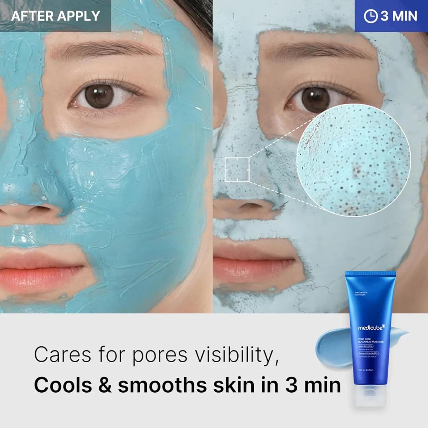 Маска для лица Medicube — Грязевая «Zero Pore Blackhead Mud Face Mask» от — фото 4