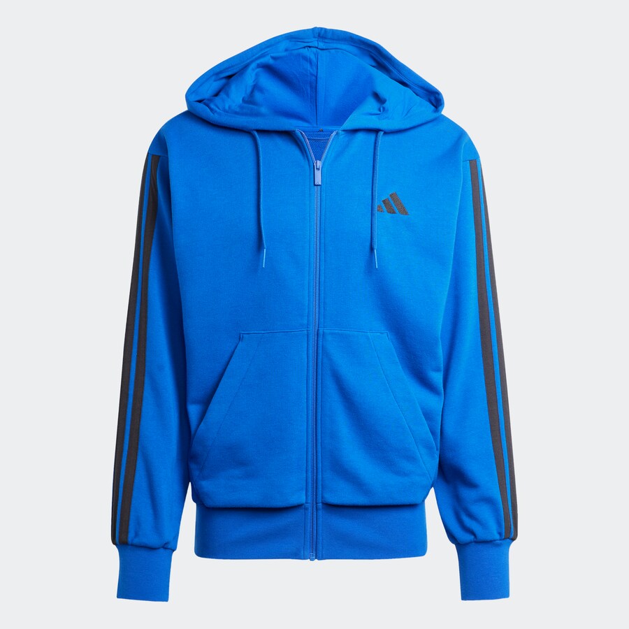 

Спортивная толстовка с капюшоном на молнии ADIDAS SPORTSWEAR Essentials, синий