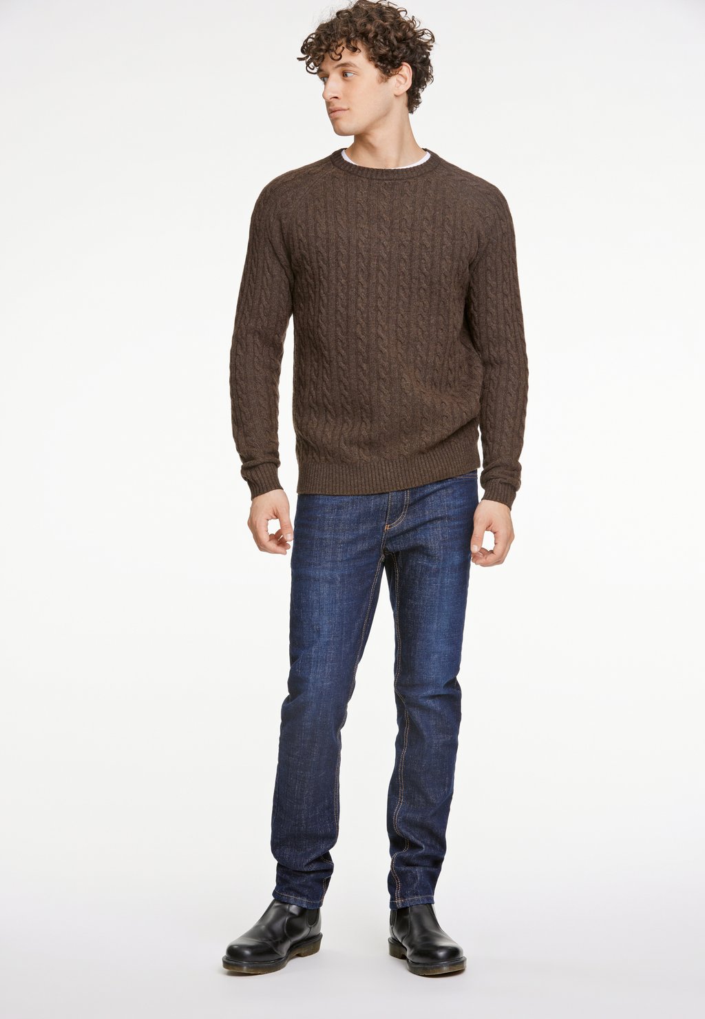 

Джемпер RAGLAN O-NECK Lindbergh, коричневый