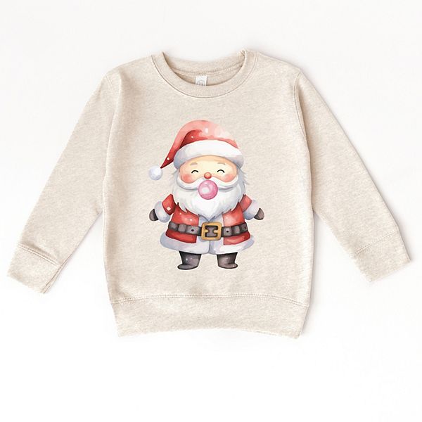 

Водолазка с принтом Watercolor Santa Bubblegum для малышей The Juniper Shop, Natural