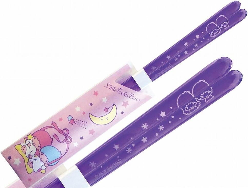 

Sanrio 490563 Little Twin Stars Kikirara Прозрачные палочки для еды фиолетового цвета Kaneshotouki, Purple Berry