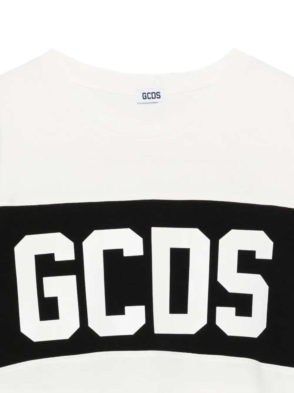 Футболка из хлопка с логотипом Gcds Kids, белый — фото 3
