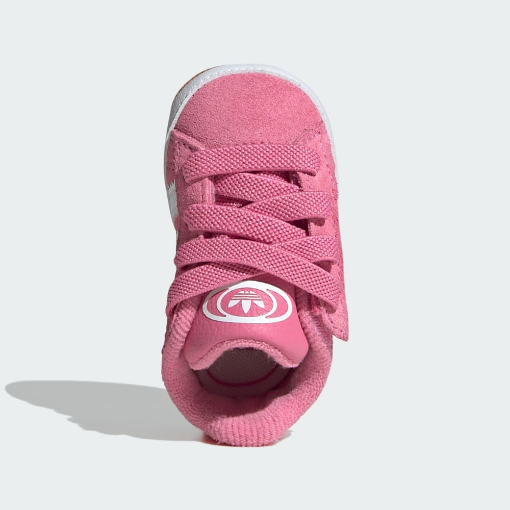 Кроссовки Adidas Campus Crib Shoes Kids, цвет Bliss Pink/Cloud White/Gum — фото 2