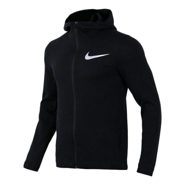 

Куртка Nike large swoosh zipped hooded jacket 'Black', черный