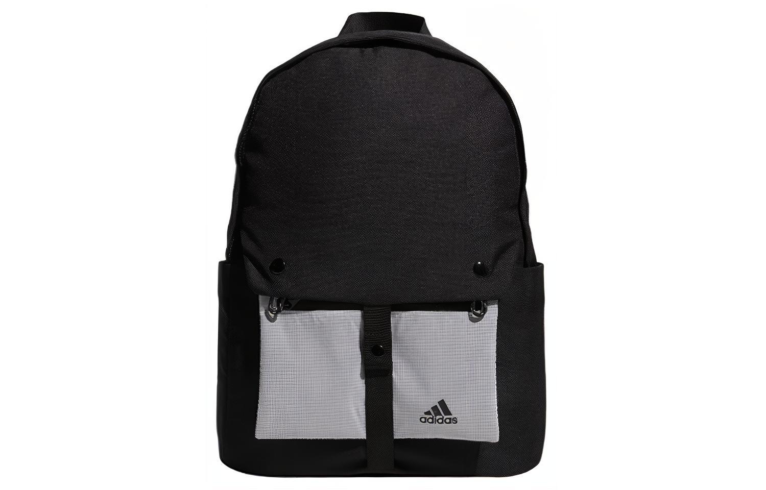 

Adidas Переработанный полиэстеровый рюкзак унисекс классический чистый черный, Pure Black