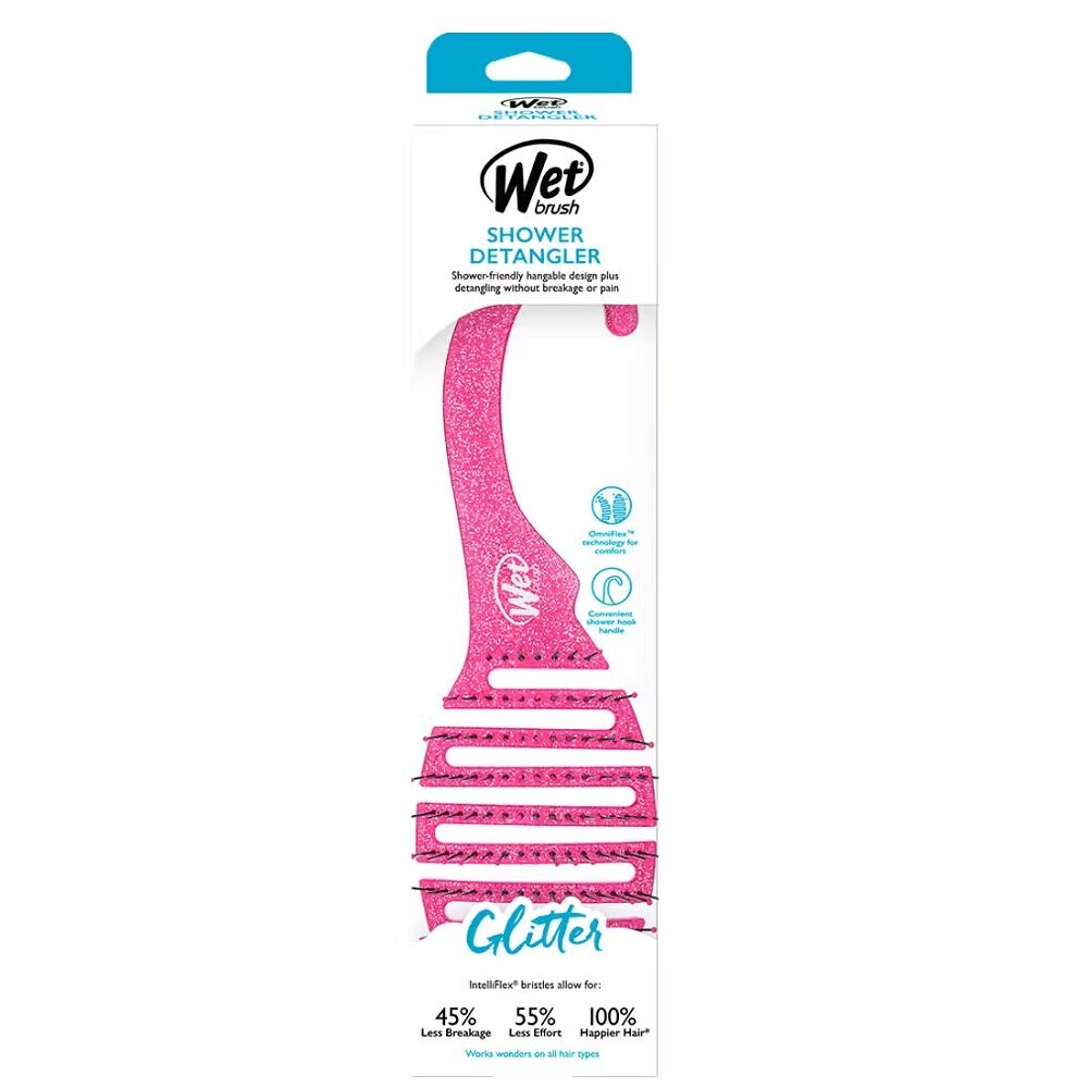 Wet Brush, Распутывающая щетка для душа, Распутывающая щетка для душа с розовым блеском — фото 2