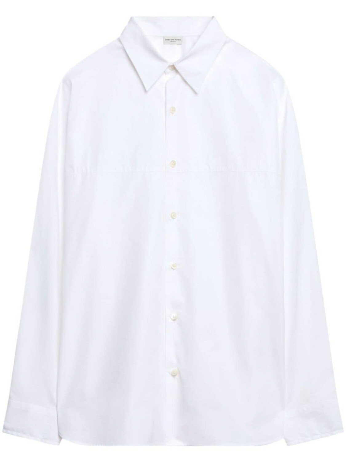 

DRIES VAN NOTEN рубашка с прямым воротником, белый